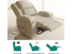 Cadeira elétrica de luxo para relaxamento e massagem