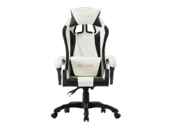 Cadeira estilo corrida couro artificial preto
