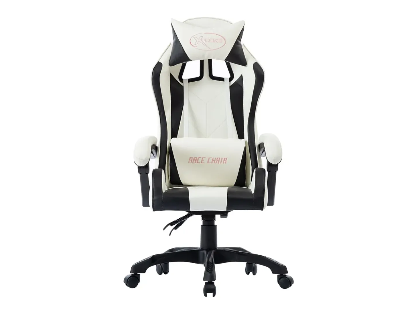 Cadeira estilo corrida couro artificial preto