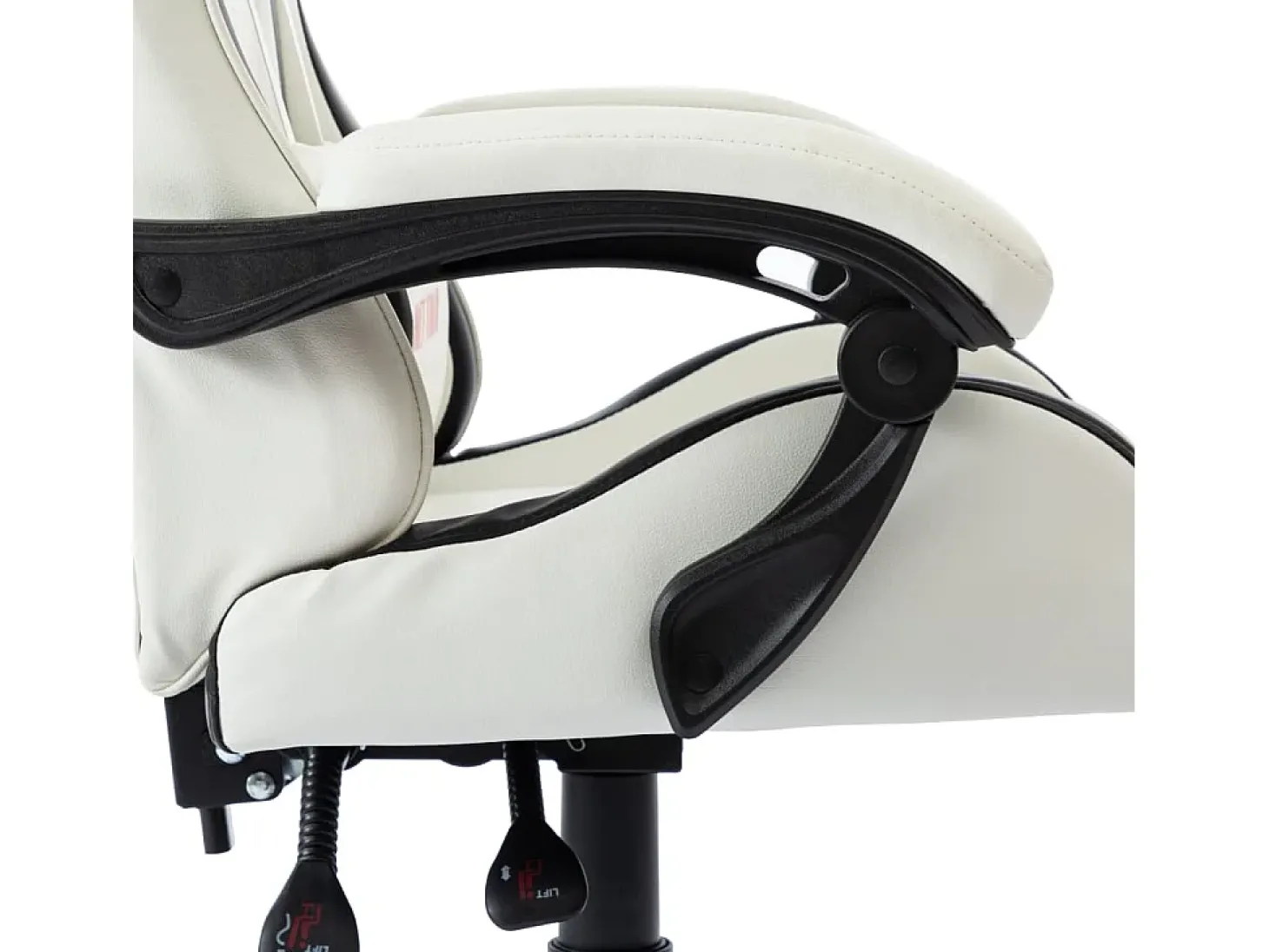 Cadeira estilo corrida couro artificial preto