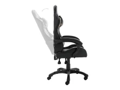 Cadeira estilo corrida couro artificial preto e camuflado