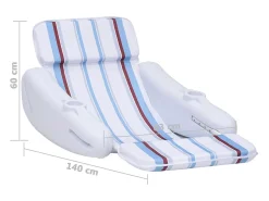 Cadeira Flutuante para Piscina 140x83x60 cm - Conforto e Estilo na Água