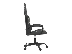 Cadeira gaming couro artificial preto e camuflado