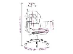 Cadeira gaming massagens apoio pés couro artif preto/camuflagem
