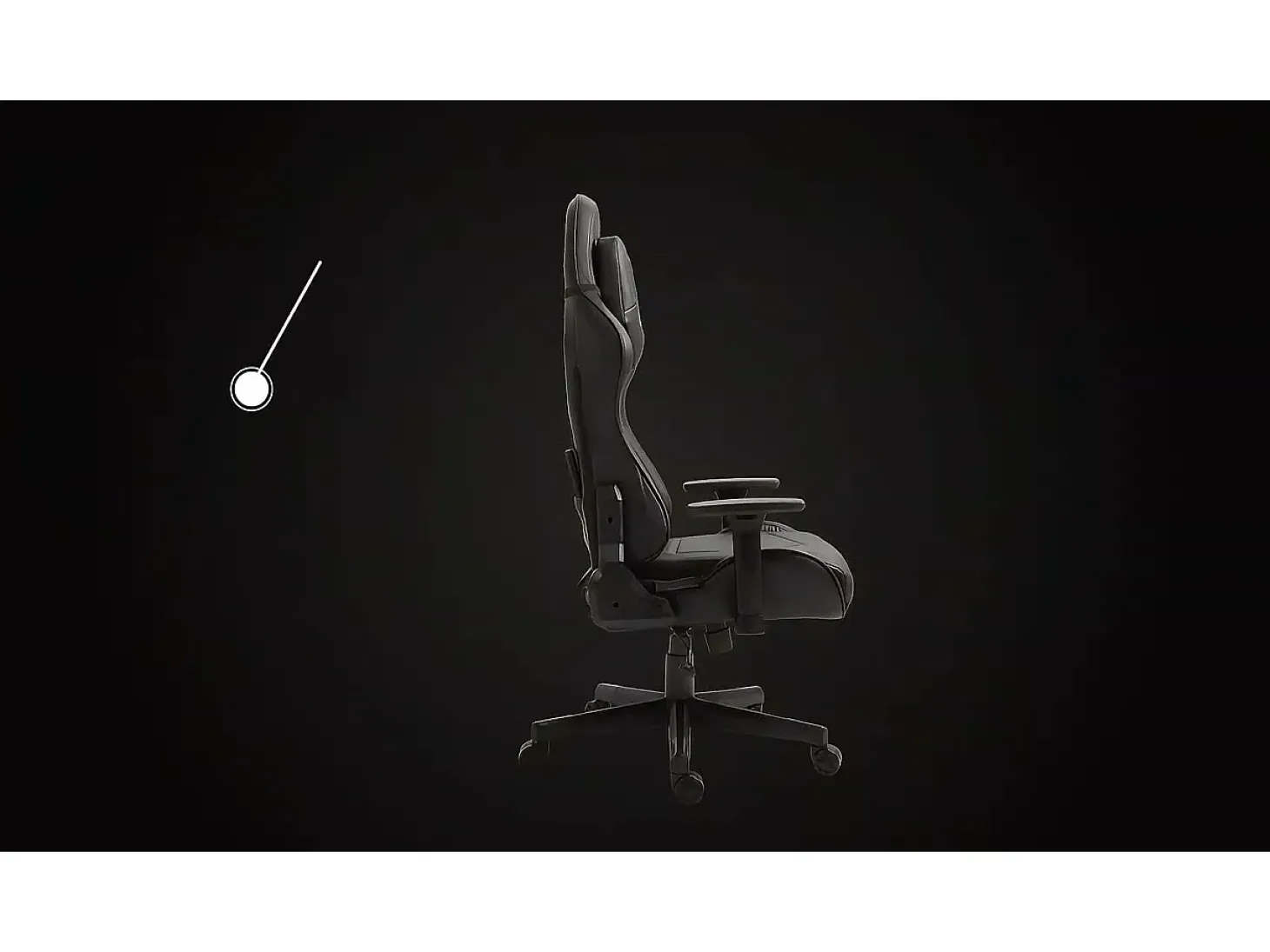 Cadeira Gaming Premium – Sistema de massagem, suporta até 150 kg – Tactical SMI, Preta