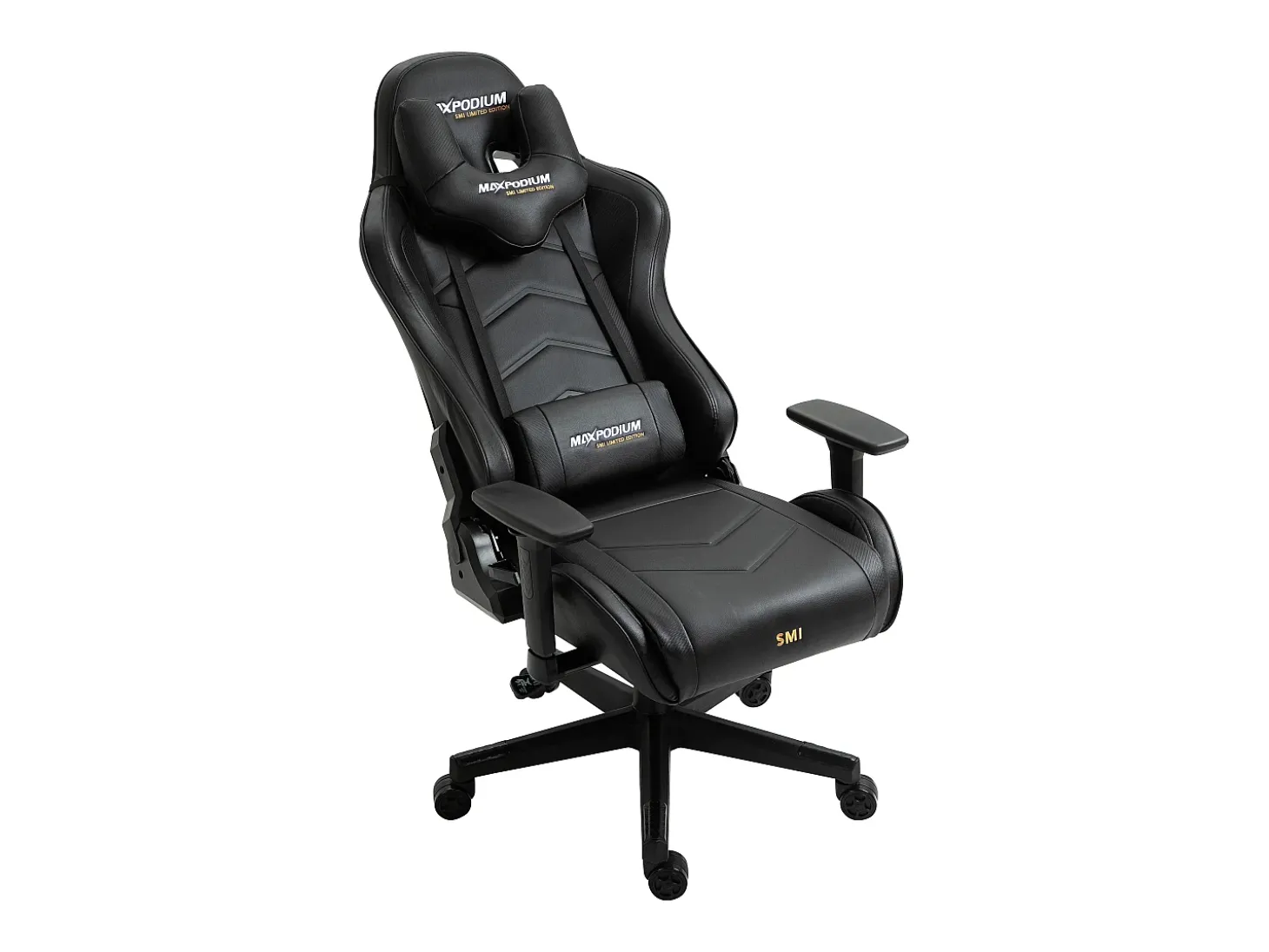 Cadeira Gaming Premium – Sistema de massagem, suporta até 150 kg – Tactical SMI, Preta