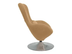 Cadeira ovo Castanho Veludo