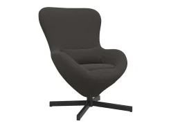 Cadeira ovo Cinza Escuro 63 x 73 x 90 cm tecido
