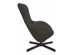 Cadeira ovo Cinza Escuro 63 x 73 x 90 cm tecido