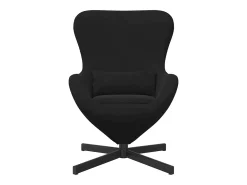 Cadeira ovo Preto 63 x 73 x 90 cm Veludo