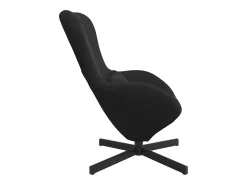 Cadeira ovo Preto 63 x 73 x 90 cm Veludo