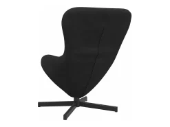 Cadeira ovo Preto 63 x 73 x 90 cm Veludo