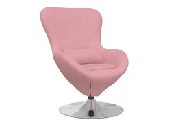 Cadeira ovo Rosa Veludo