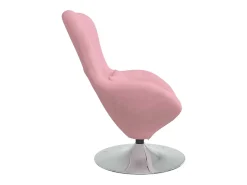 Cadeira ovo Rosa Veludo