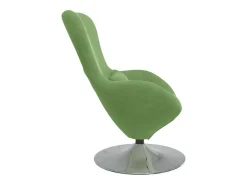 Cadeira ovo Verde Claro Veludo
