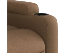 Cadeira reclinável tecido castanho