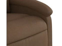 Cadeira reclinável tecido castanho