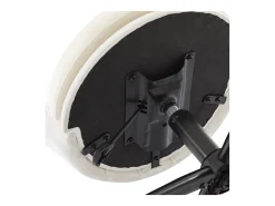 Cadeira simples - encosto em forma de pétala + almofada lombar em forma de borboleta - ajustável em altura - almofada de assento macia - branco