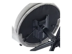Cadeira simples - encosto em forma de pétala + almofada lombar em forma de borboleta - ajustável em altura - almofada de assento macia - cinza