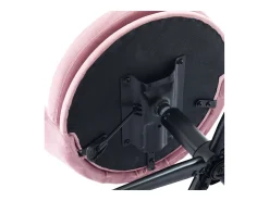 Cadeira simples - encosto em forma de pétala + almofada lombar em forma de borboleta - ajustável em altura - almofada de assento macia - rosa