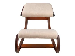 Cadeira SucceBuy Cadeira Ergonomica de Joelhos Banquinho de Madeira com Balanço para Escritório e Casa, Promovendo uma Boa Postura