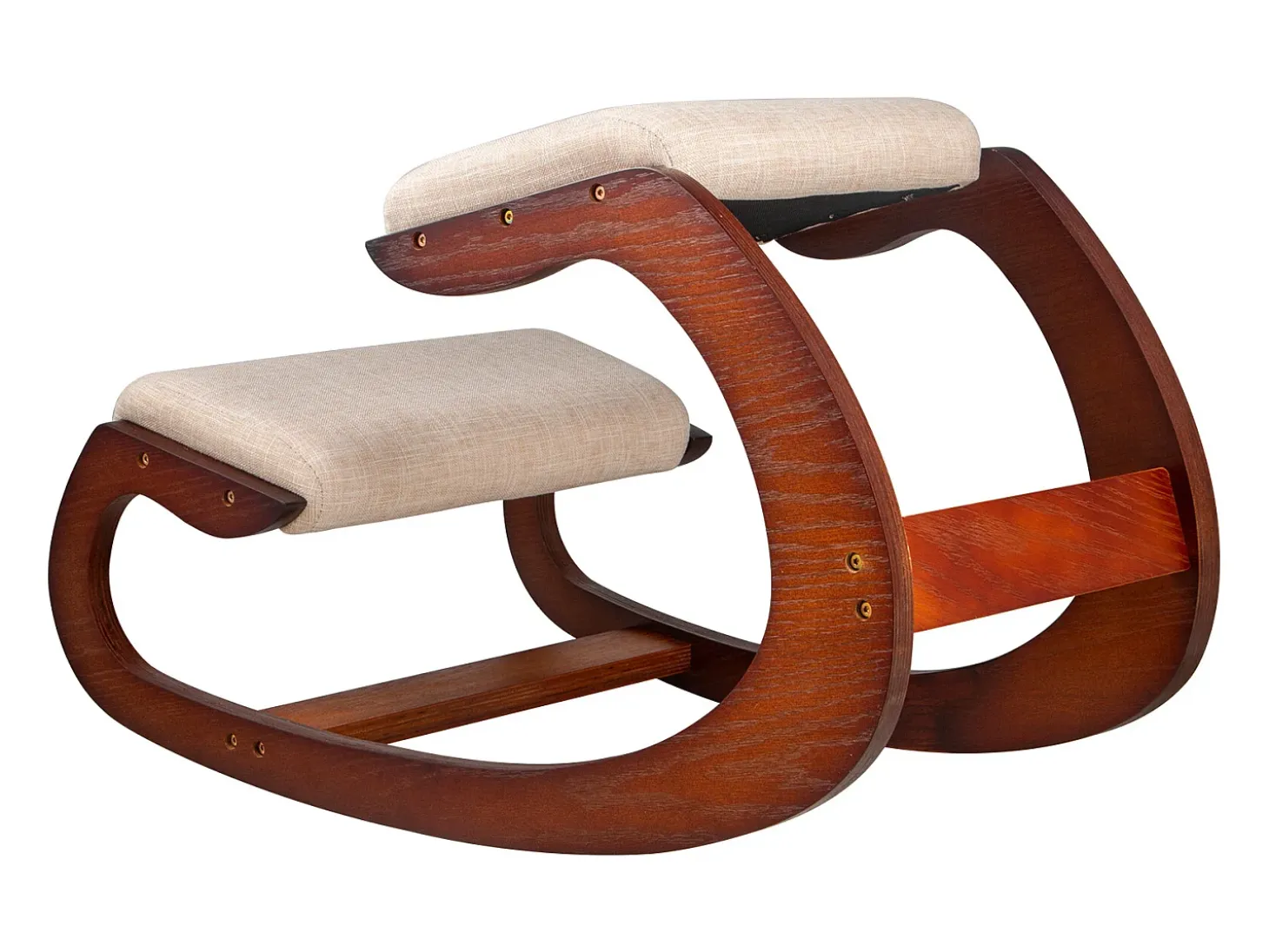 Cadeira SucceBuy Cadeira Ergonomica de Joelhos Banquinho de Madeira com Balanço para Escritório e Casa, Promovendo uma Boa Postura