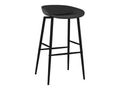 Cadeiras de bar 2 pcs preto