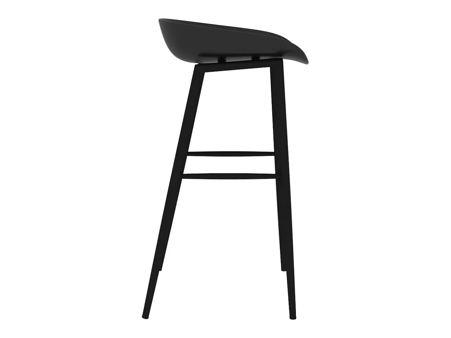 Cadeiras de bar 2 pcs preto