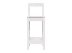 Cadeiras de bar 2 pcs 40x41,5x112 cm pinho maciço branco