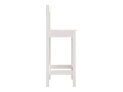 Cadeiras de bar 2 pcs 40x41,5x112 cm pinho maciço branco