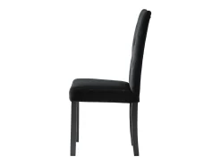 Cadeiras de jantar 6 pcs veludo preto