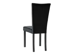 Cadeiras de jantar 6 pcs veludo preto