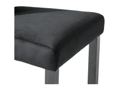 Cadeiras de jantar 6 pcs veludo preto