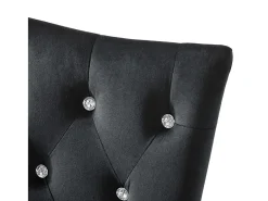 Cadeiras de jantar 6 pcs veludo preto