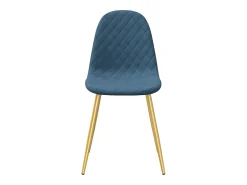 Cadeiras de jantar 4 pcs veludo azul