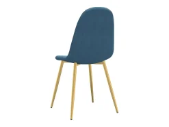 Cadeiras de jantar 4 pcs veludo azul