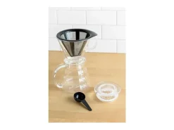Cafeteira BODUM Melior 8 chávenas 1L com filtro permanente em aço inoxidável e jarra de vidro borossilicato