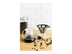 Cafeteira BODUM Melior 8 chávenas 1L com filtro permanente em aço inoxidável e jarra de vidro borossilicato