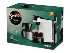 Cafeteira de Cápsulas Philips HD6592/05 1450W Branca, Plugue EU, Design Compacto e Eco-responsável