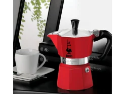 Cafeteira Italiana Moka Express 6T Vermelha Bialetti - Tradição Italiana em Cores!