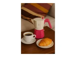Cafeteira Italiana Pezzetti Futurexpress Alumínio 3 Xícaras Fúcsia - Café Aromático e Design Italiano