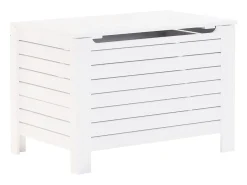 Caixa arrumação c/ tampa RANA 100x49x54 cm pinho maciço branco