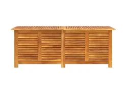 Caixa arrumação jardim c/ veneziana 150x50x56 cm acácia maciça
