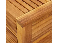 Caixa arrumação jardim c/ veneziana 113x50x56 cm acácia maciça
