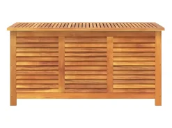Caixa arrumação jardim c/ veneziana 113x50x56 cm acácia maciça