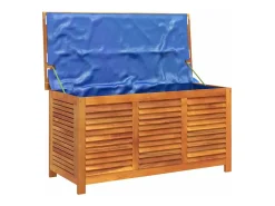 Caixa arrumação jardim c/ veneziana 113x50x56 cm acácia maciça