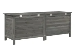 Caixa arrumação p/ jardim 150x50x56,5 cm abeto maciço antracite
