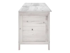 Caixa arrumação p/ jardim 198,5x50x56,5 cm abeto maciço branco