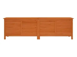Caixa arrumação p/ jardim 198,5x50x56,5cm abeto maciço castanho