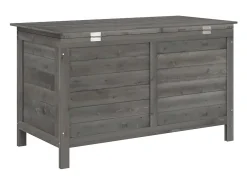 Caixa arrumação p/ jardim 99x49,5x58,5cm abeto maciço antracite